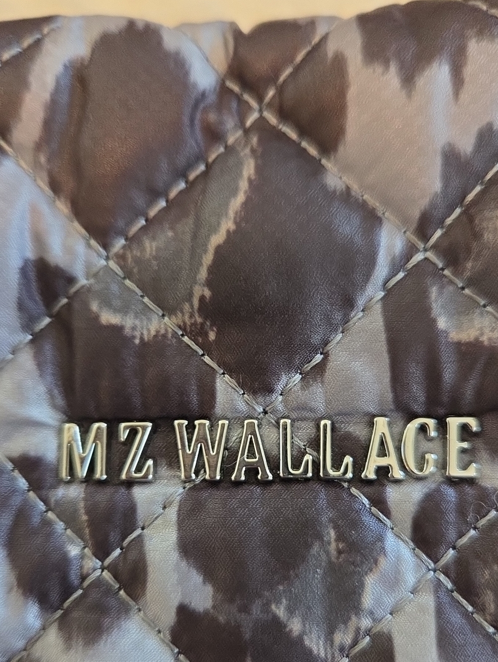 MZ Wallace Medium Metro Tote In Gray Leopard - Picture 8 of 8
